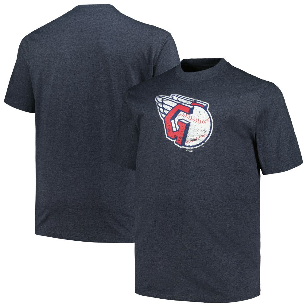 Cleveland Guardians Profile Big & Tall Weathered Logo T-Shirt Near Me