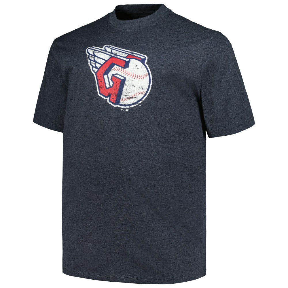 Cleveland Guardians Profile Big & Tall Weathered Logo T-Shirt Near Me