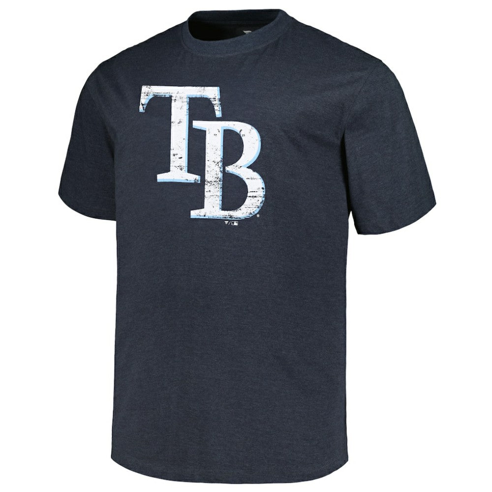 Tampa Bay Rays Profile Big & Tall Weathered Logo T-Shirt Outlet