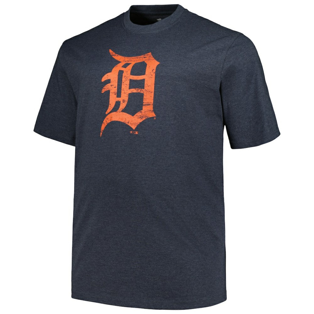 Detroit Tigers Profile Big & Tall Weathered Logo T-Shirt Outlet