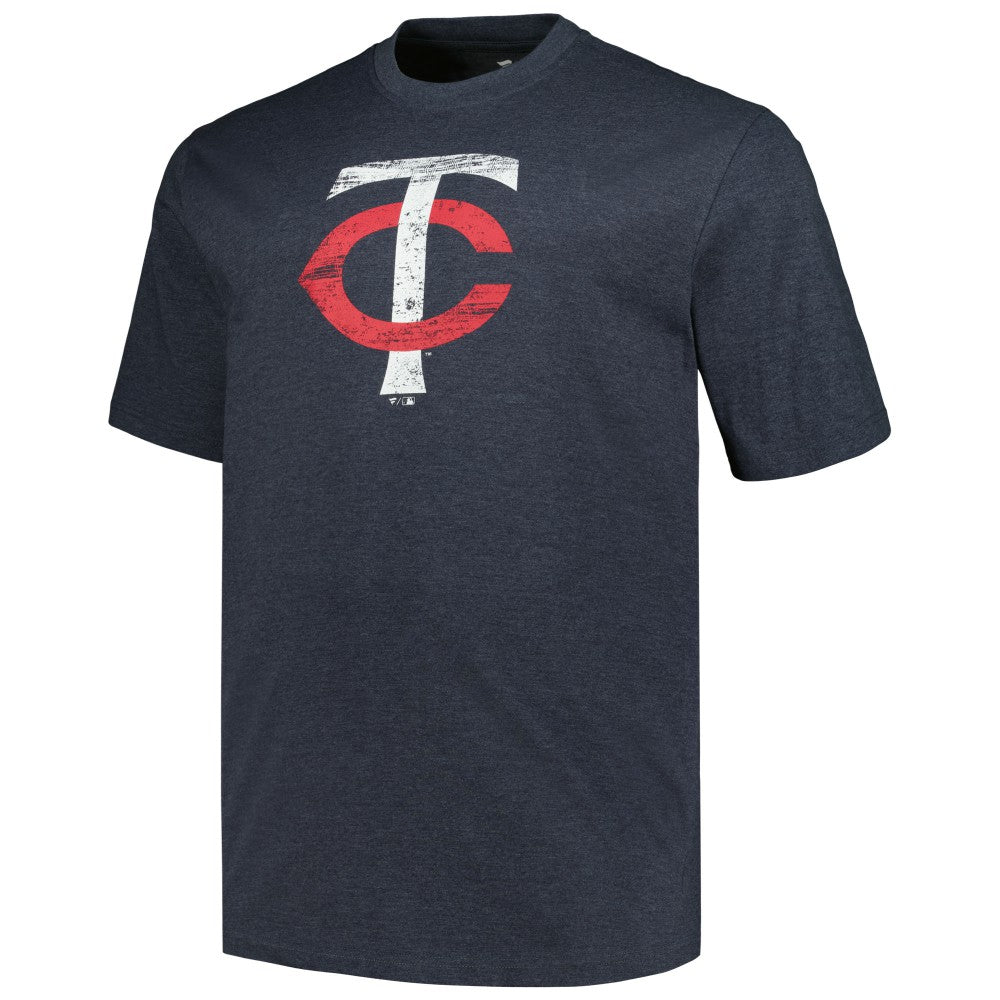 Minnesota Twins Profile Big & Tall Weathered Logo T-Shirt Online
