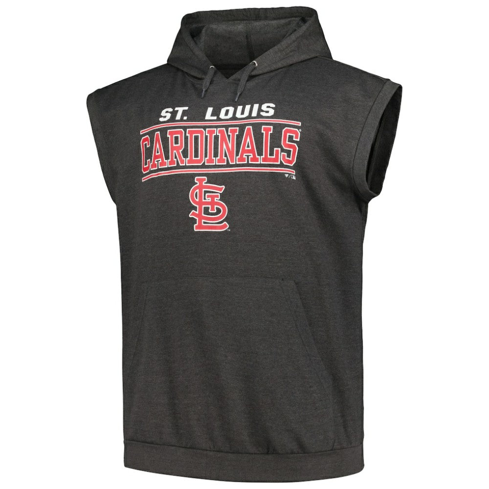 St. Louis Cardinals Profile Big & Tall Muscle Sleeveless Pullover Hoodie Online