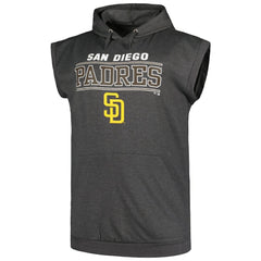 San Diego Padres Profile Big & Tall Muscle Sleeveless Pullover Hoodie Near Me