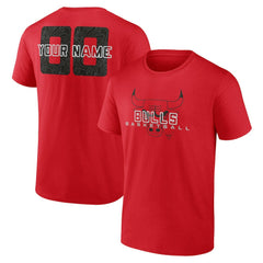 Chicago Bulls Stellar Personalized Name & Number T-Shirt Red