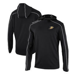Anaheim Ducks Columbia Omni-Wick Shotgun Long Sleeve Hoodie T-Shirt - Black | NHL online