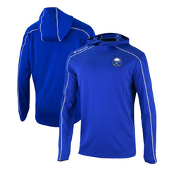 Buffalo Sabres Columbia Omni-Wick Shotgun Long Sleeve Hoodie T-Shirt - Blue | NHL Lifestyle