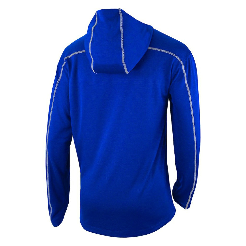 New York Rangers Columbia Omni-Wick Shotgun Long Sleeve Hoodie T-Shirt - Blue | NHL Clearance