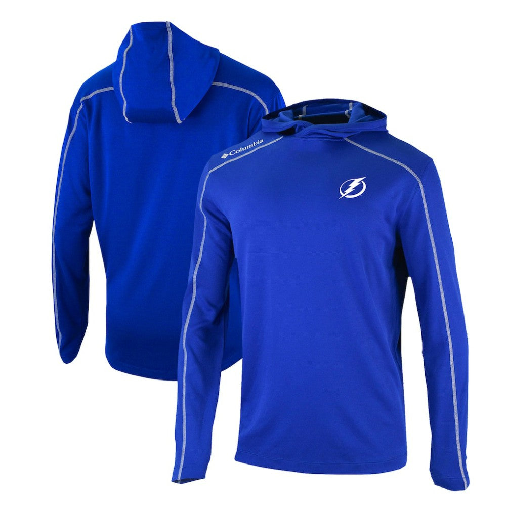 Tampa Bay Lightning Columbia Omni-Wick Shotgun Long Sleeve Hoodie T-Shirt - Blue | NHL discount