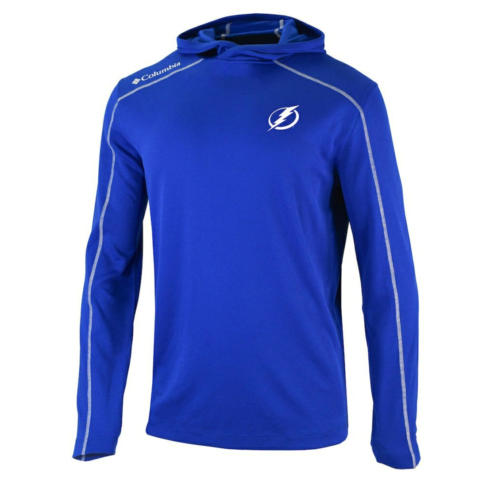 Tampa Bay Lightning Columbia Omni-Wick Shotgun Long Sleeve Hoodie T-Shirt - Blue | NHL discount