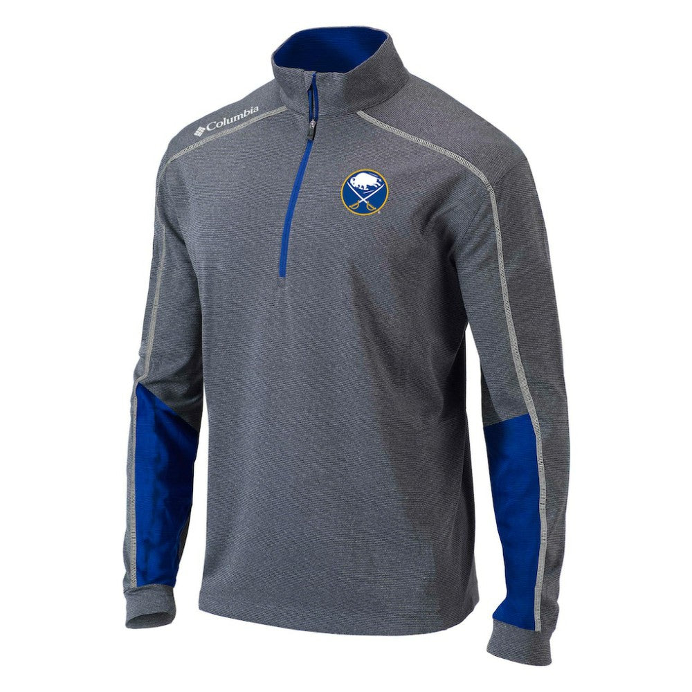 Buffalo Sabres Columbia Omni-Wick Shotgun 2.0 Quarter-Zip Pullover Top - Gray/Blue | NHL online