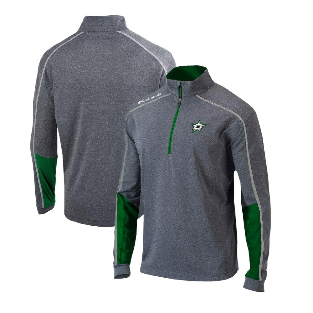 Dallas Stars Columbia Omni-Wick Shotgun 2.0 Quarter-Zip Pullover Top - Gray/Green | NHL sale