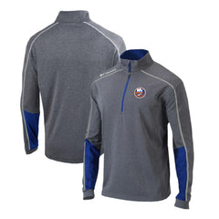 New York Islanders Columbia Omni-Wick Shotgun 2.0 Quarter-Zip Pullover Top - Gray/Blue | NHL on sale