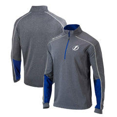 Tampa Bay Lightning Columbia Omni-Wick Shotgun 2.0 Quarter-Zip Pullover Top - Gray/Blue | NHL sale