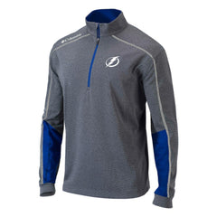 Tampa Bay Lightning Columbia Omni-Wick Shotgun 2.0 Quarter-Zip Pullover Top - Gray/Blue | NHL sale