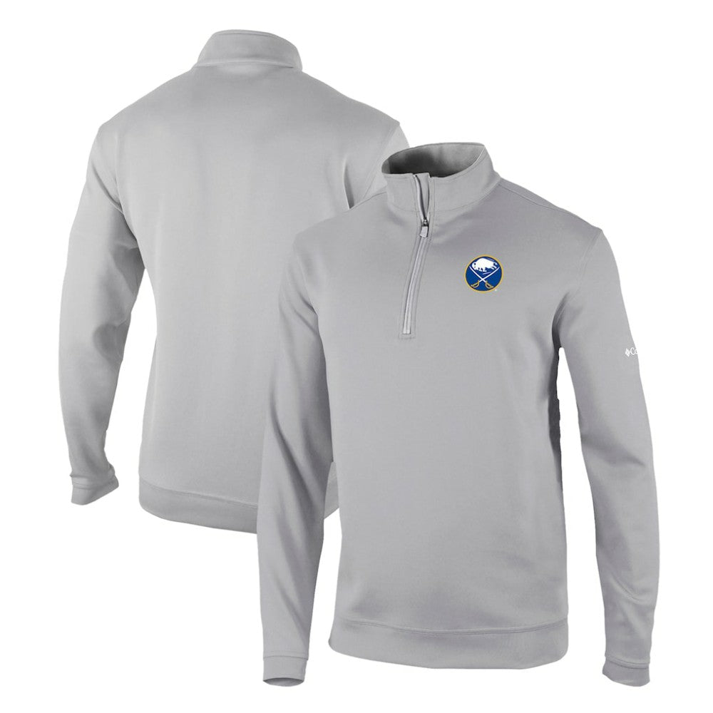 Buffalo Sabres Columbia Omni-Wick Wickhams Hills Half-Zip Pullover Top - Gray | NHL Lifestyle