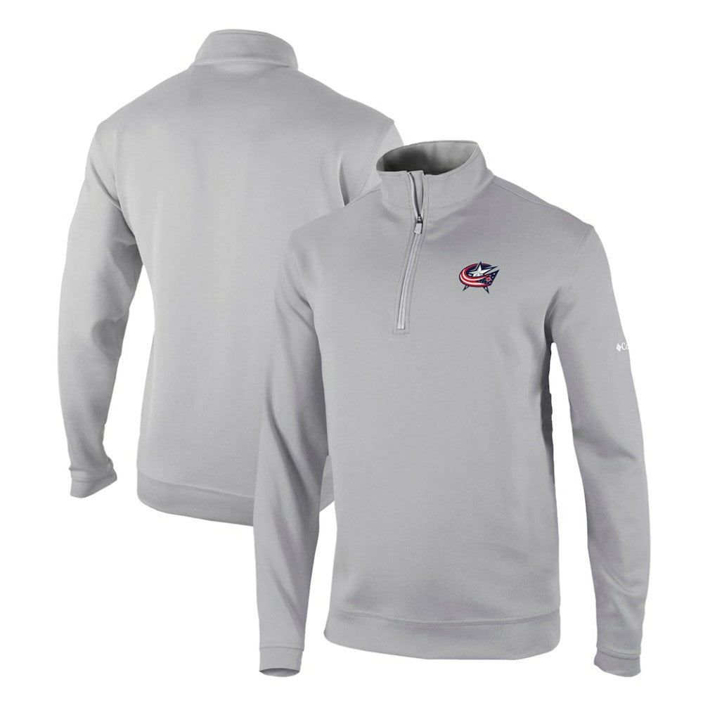 Columbus Blue Jackets Columbia Omni-Wick Wickhams Hills Half-Zip Pullover Top - Gray | NHL on sale