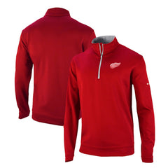 Detroit Red Wings Columbia Omni-Wick Wickhams Hills Half-Zip Pullover Top - Red | NHL Clearance