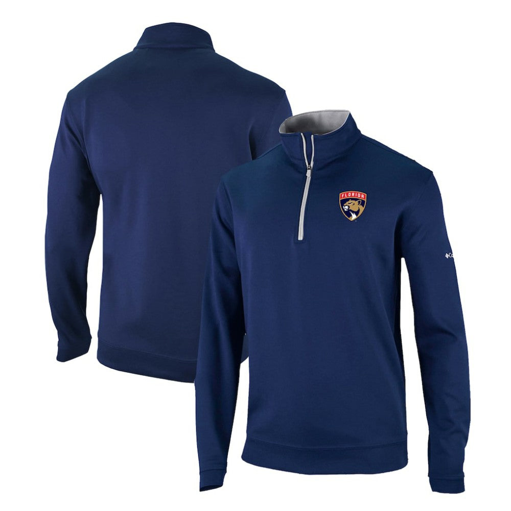 Florida Panthers Columbia Omni-Wick Wickhams Hills Half-Zip Pullover Top - Navy | NHL Lifestyle