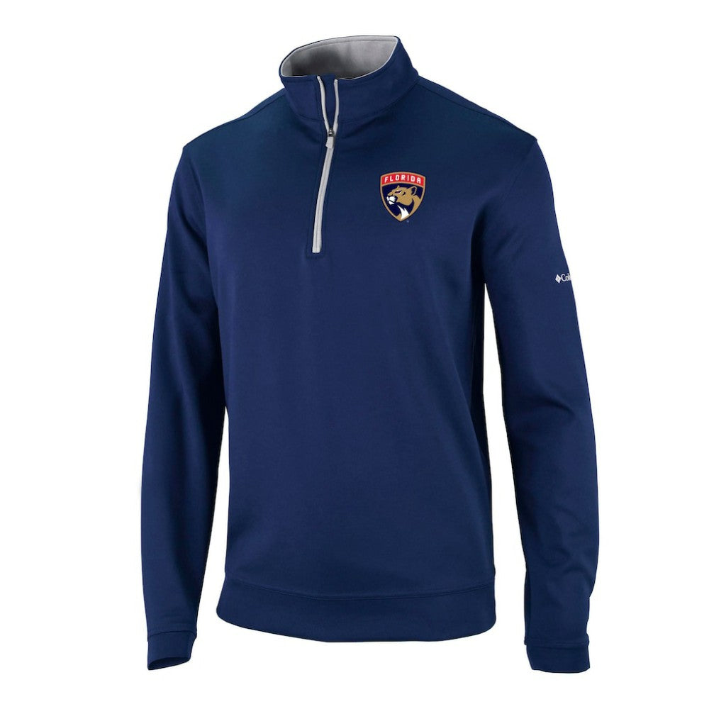 Florida Panthers Columbia Omni-Wick Wickhams Hills Half-Zip Pullover Top - Navy | NHL Lifestyle