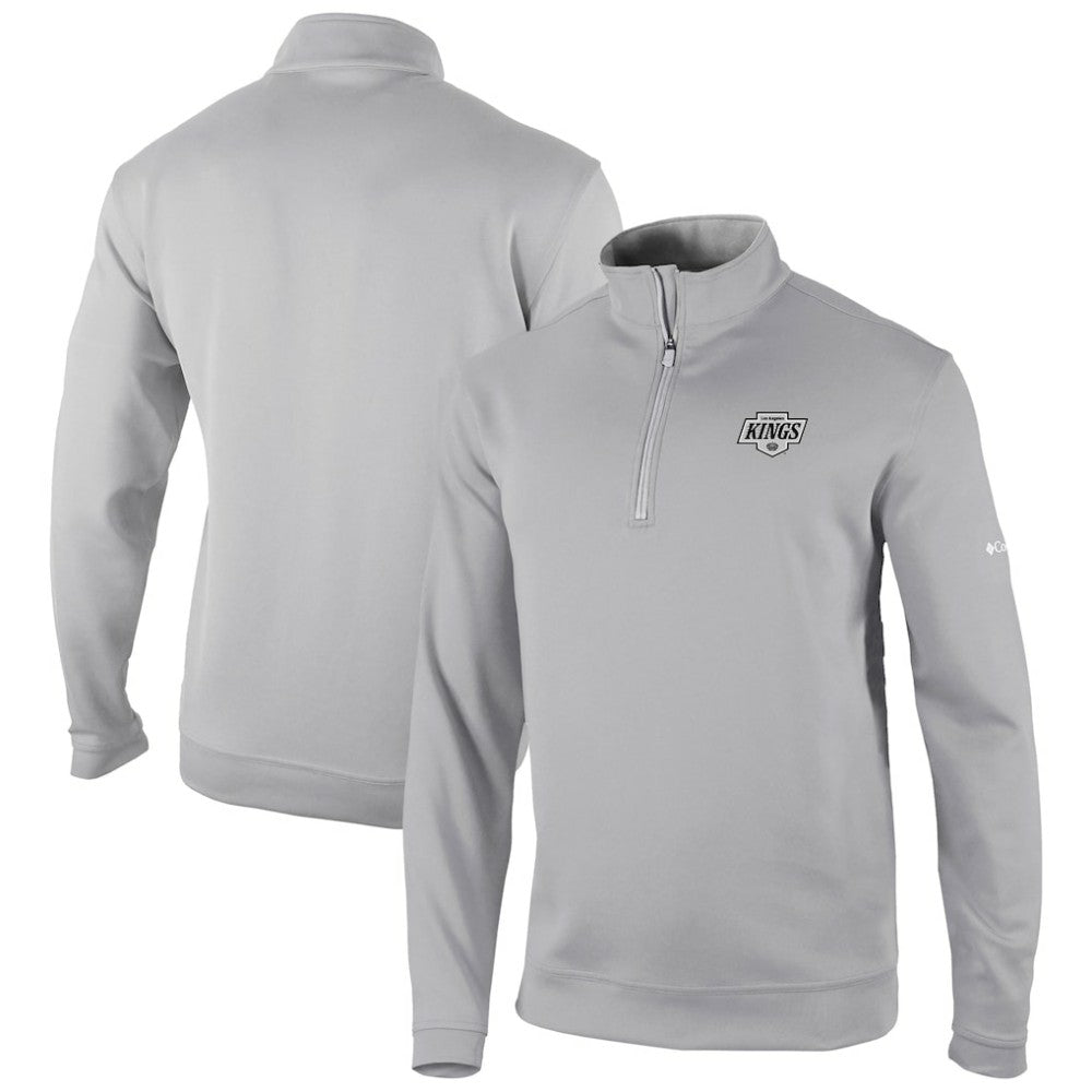 Los Angeles Kings Columbia Omni-Wick Wickhams Hills Half-Zip Pullover Top - Gray | NHL discount