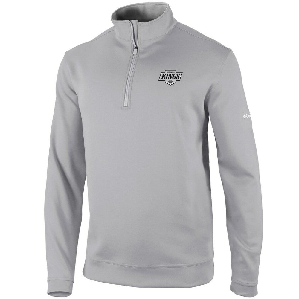 Los Angeles Kings Columbia Omni-Wick Wickhams Hills Half-Zip Pullover Top - Gray | NHL discount