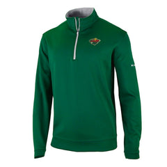 Minnesota Wild Columbia Omni-Wick Wickhams Hills Half-Zip Pullover Top - Green | NHL Lifestyle