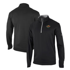 Minnesota Wild Columbia Omni-Wick Wickhams Hills Half-Zip Pullover Top - Black | NHL on sale