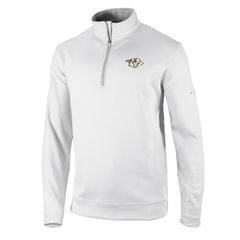 Nashville Predators Columbia Omni-Wick Wickhams Hills Half-Zip Pullover Top - White | NHL Clearance
