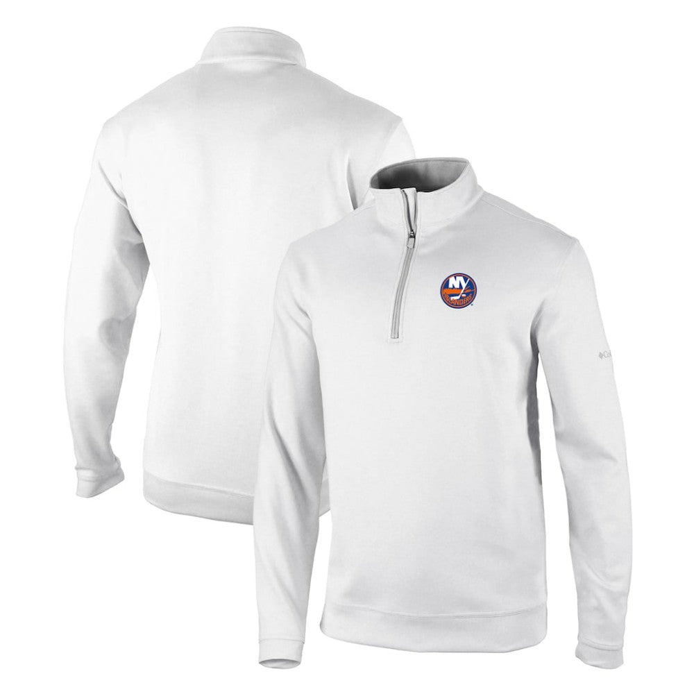 New York Islanders Columbia Omni-Wick Wickhams Hills Half-Zip Pullover Top - White | NHL sale