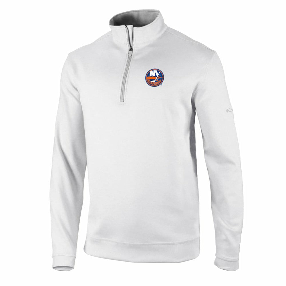 New York Islanders Columbia Omni-Wick Wickhams Hills Half-Zip Pullover Top - White | NHL sale
