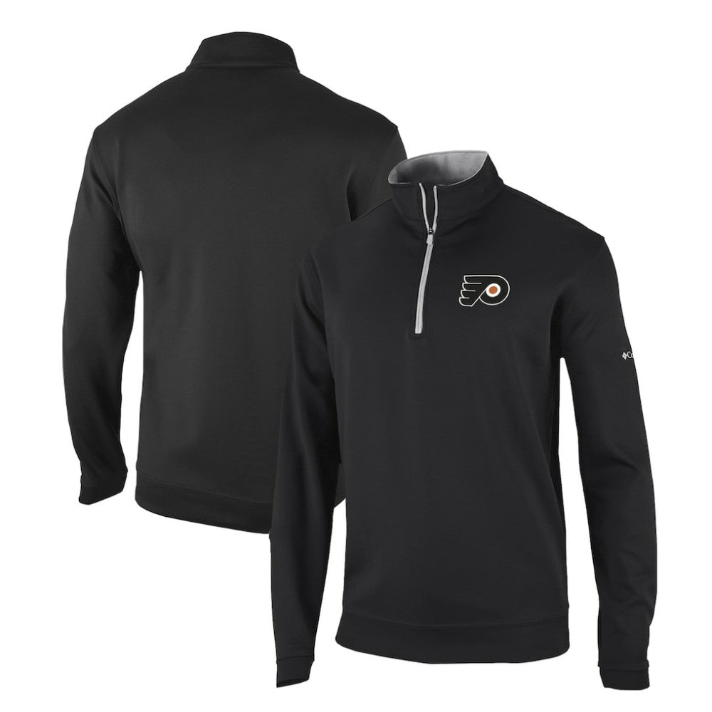Philadelphia Flyers Columbia Omni-Wick Wickhams Hills Half-Zip Pullover Top - Black | NHL online