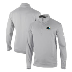 San Jose Sharks Columbia Omni-Wick Wickhams Hills Half-Zip Pullover Top - Gray | NHL discount