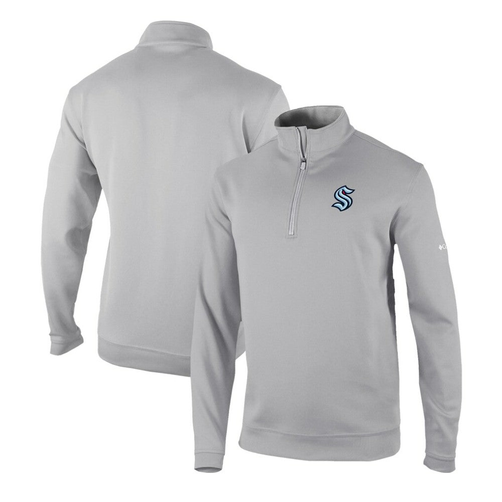 Seattle Kraken Columbia Omni-Wick Wickhams Hills Half-Zip Pullover Top - Gray | NHL online