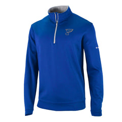 St. Louis Blues Columbia Omni-Wick Wickhams Hills Half-Zip Pullover Top - Blue | NHL Lifestyle
