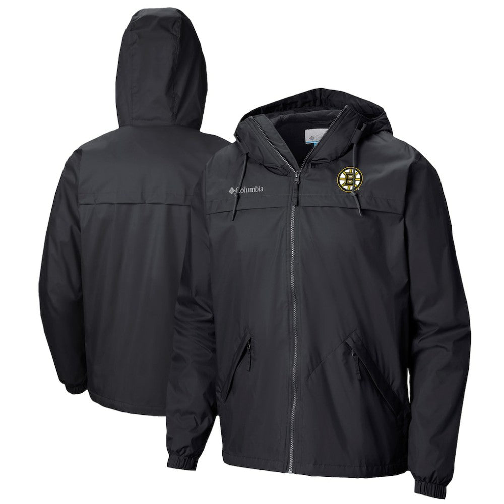 Boston Bruins Columbia Oroville Creek Lightweight Full-Zip Windbreaker Jacket - Black | NHL online