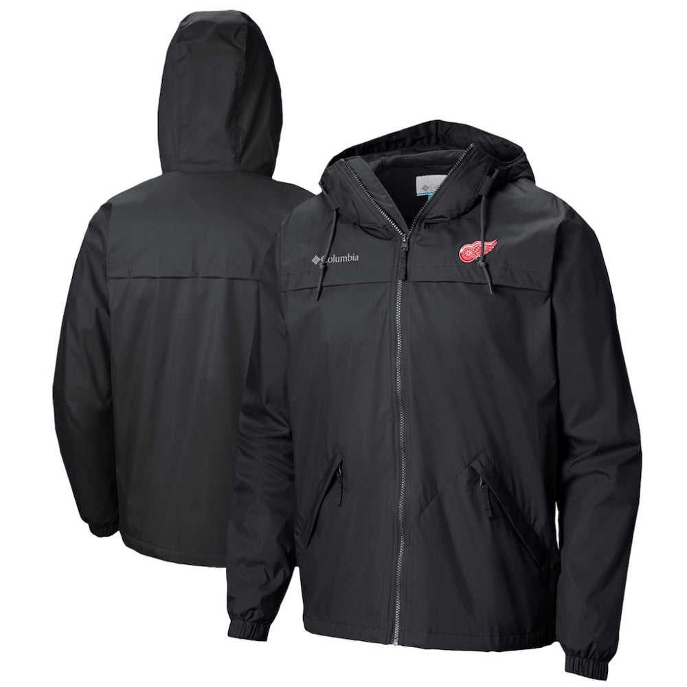 Detroit Red Wings Columbia Oroville Creek Lightweight Full-Zip Windbreaker Jacket - Black | NHL on sale