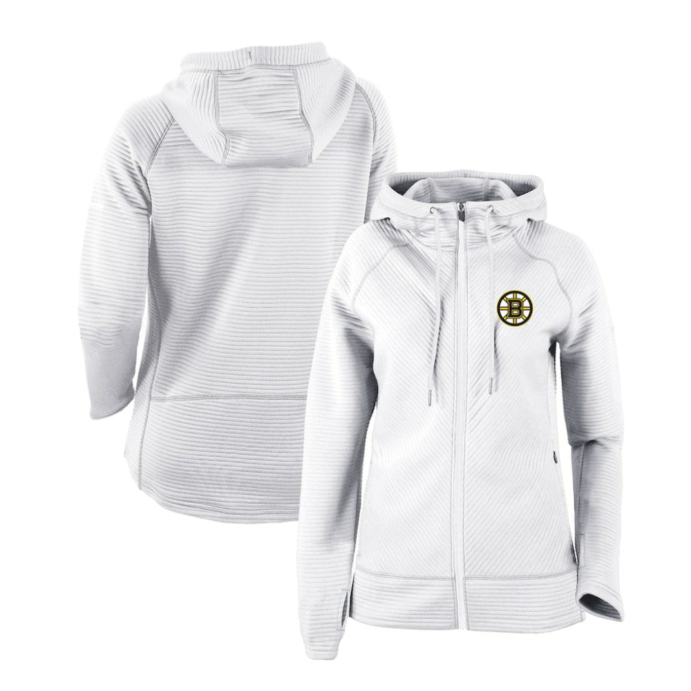 Boston Bruins Columbia Women's Omni-Wick Pack It Up Full-Zip Jacket - White | NHL Lifestyle