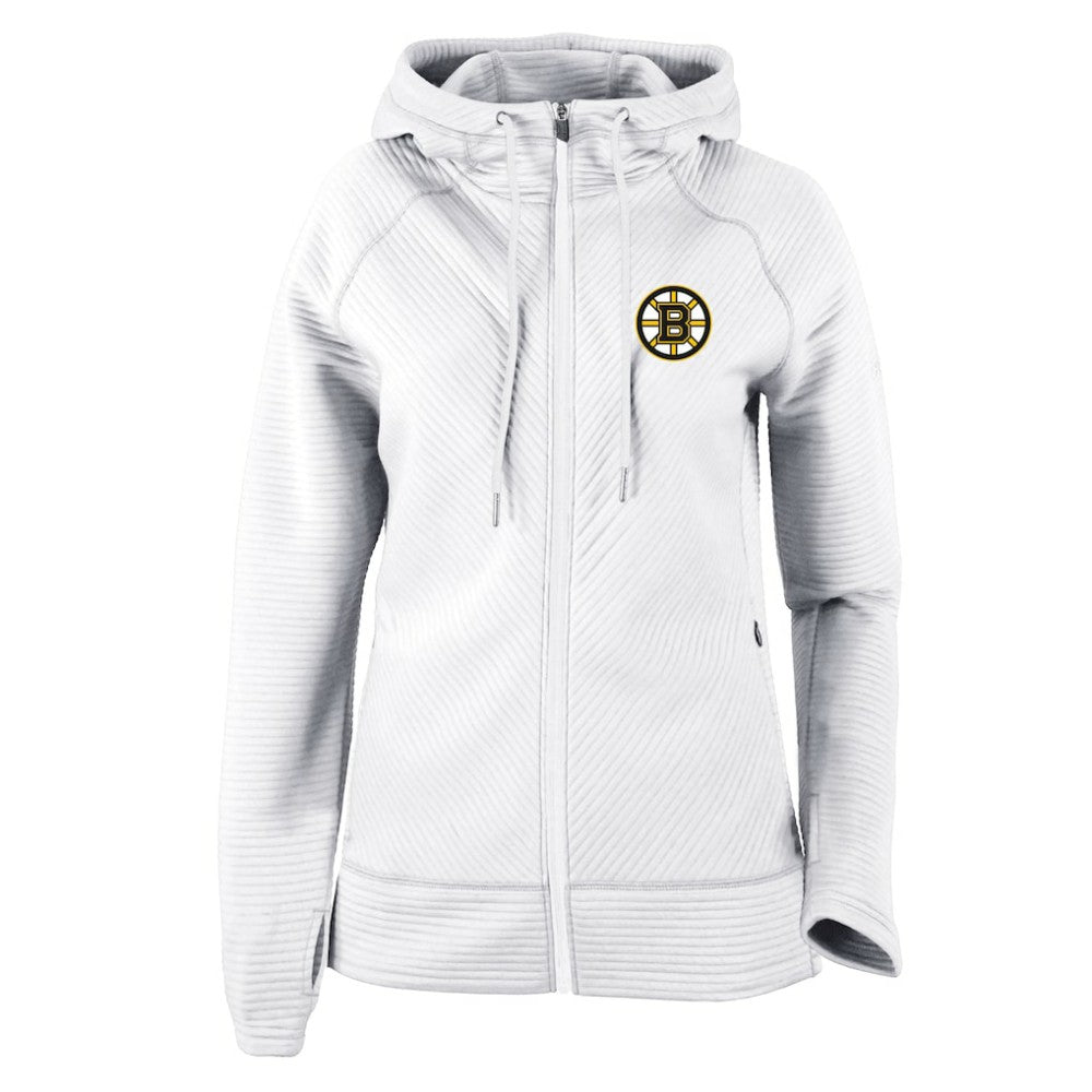 Boston Bruins Columbia Women's Omni-Wick Pack It Up Full-Zip Jacket - White | NHL Lifestyle