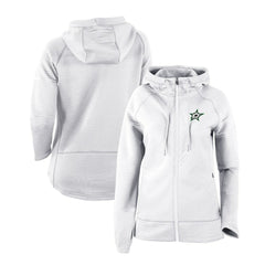 Dallas Stars Columbia Women's Omni-Wick Pack It Up Full-Zip Jacket - White | NHL Lifestyle