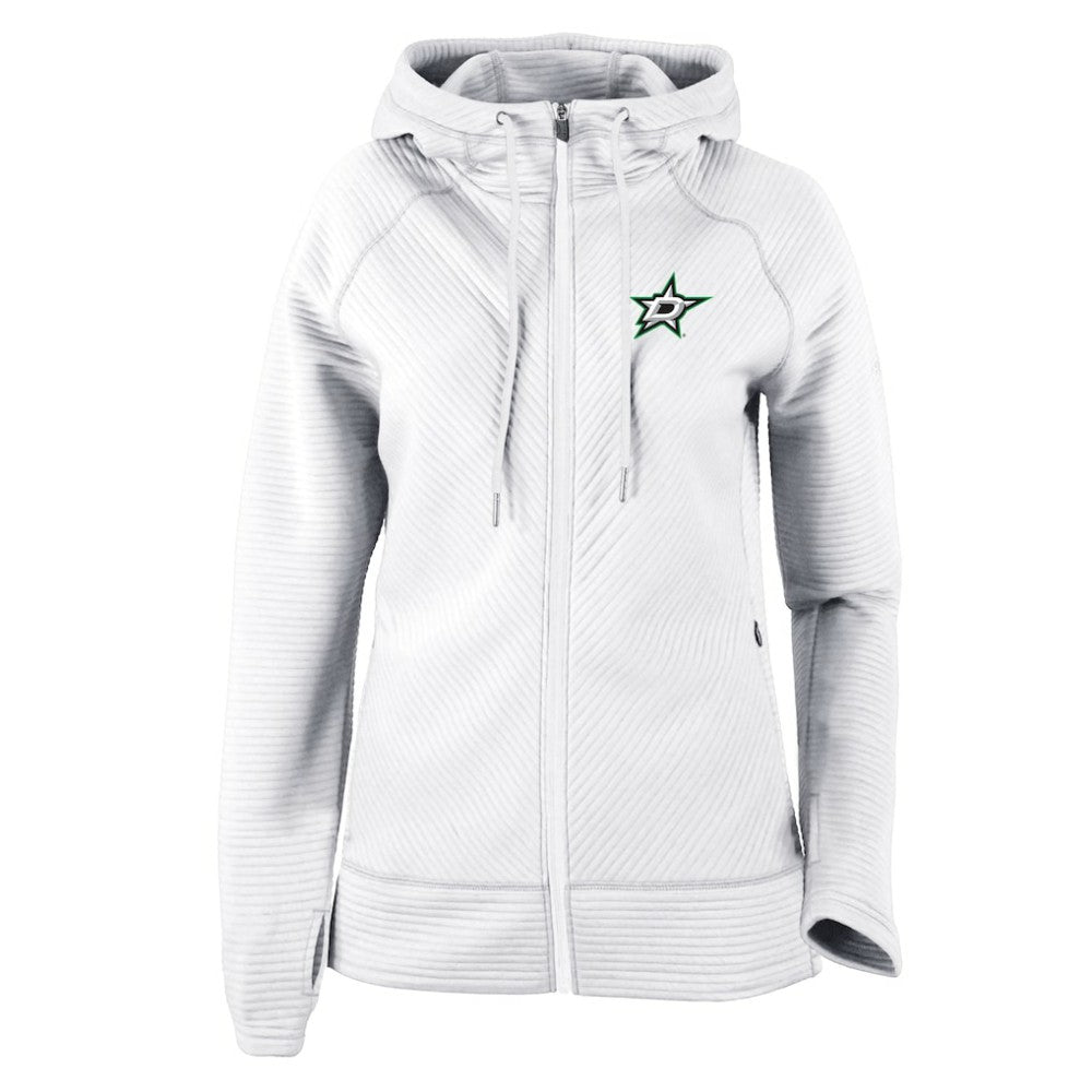 Dallas Stars Columbia Women's Omni-Wick Pack It Up Full-Zip Jacket - White | NHL Lifestyle