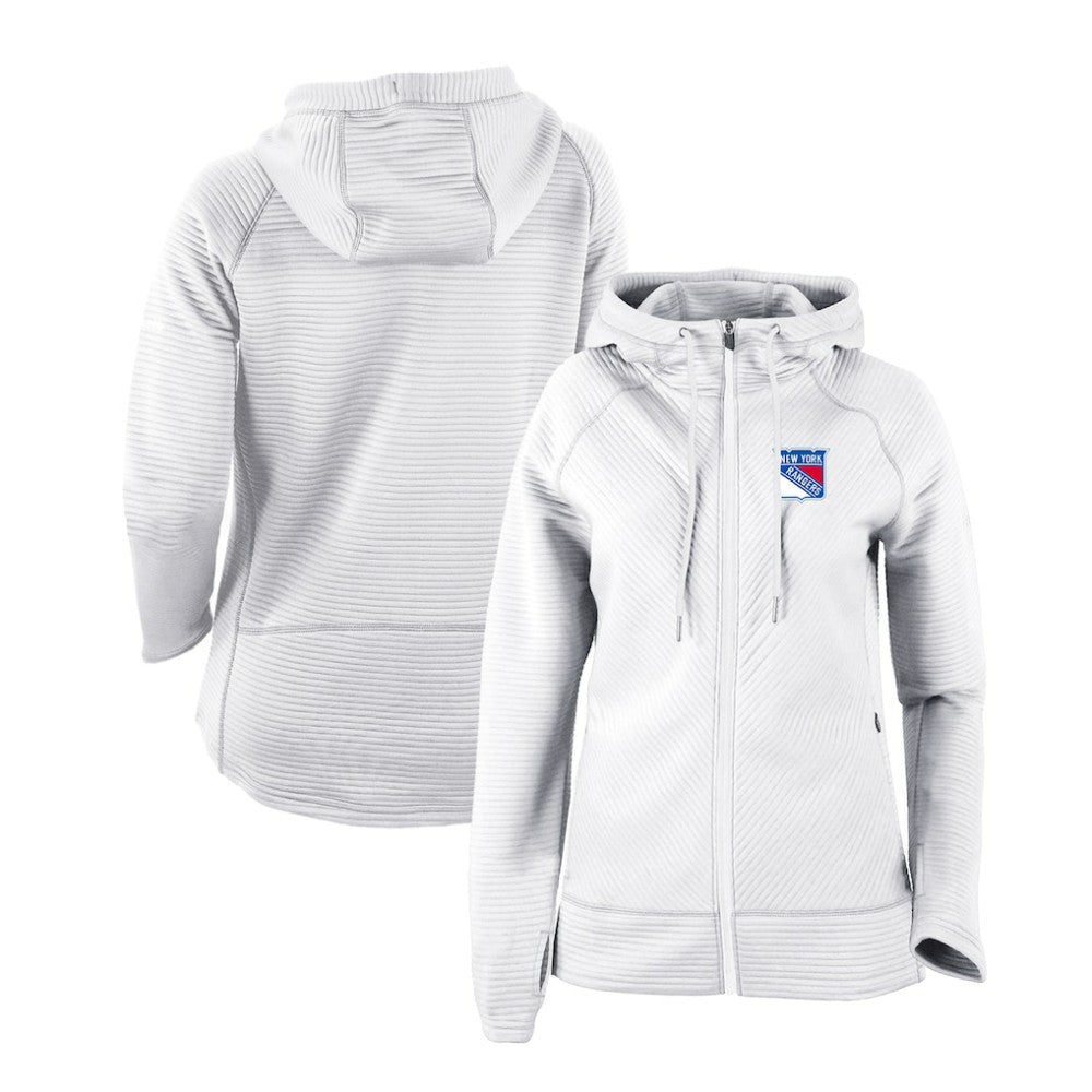 New York Rangers Columbia Women's Omni-Wick Pack It Up Full-Zip Jacket - White | NHL near me