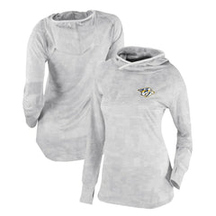 Nashville Predators Columbia Women's Omni-Wick Sunday Ball Pullover Hoodie - White | NHL Clearance