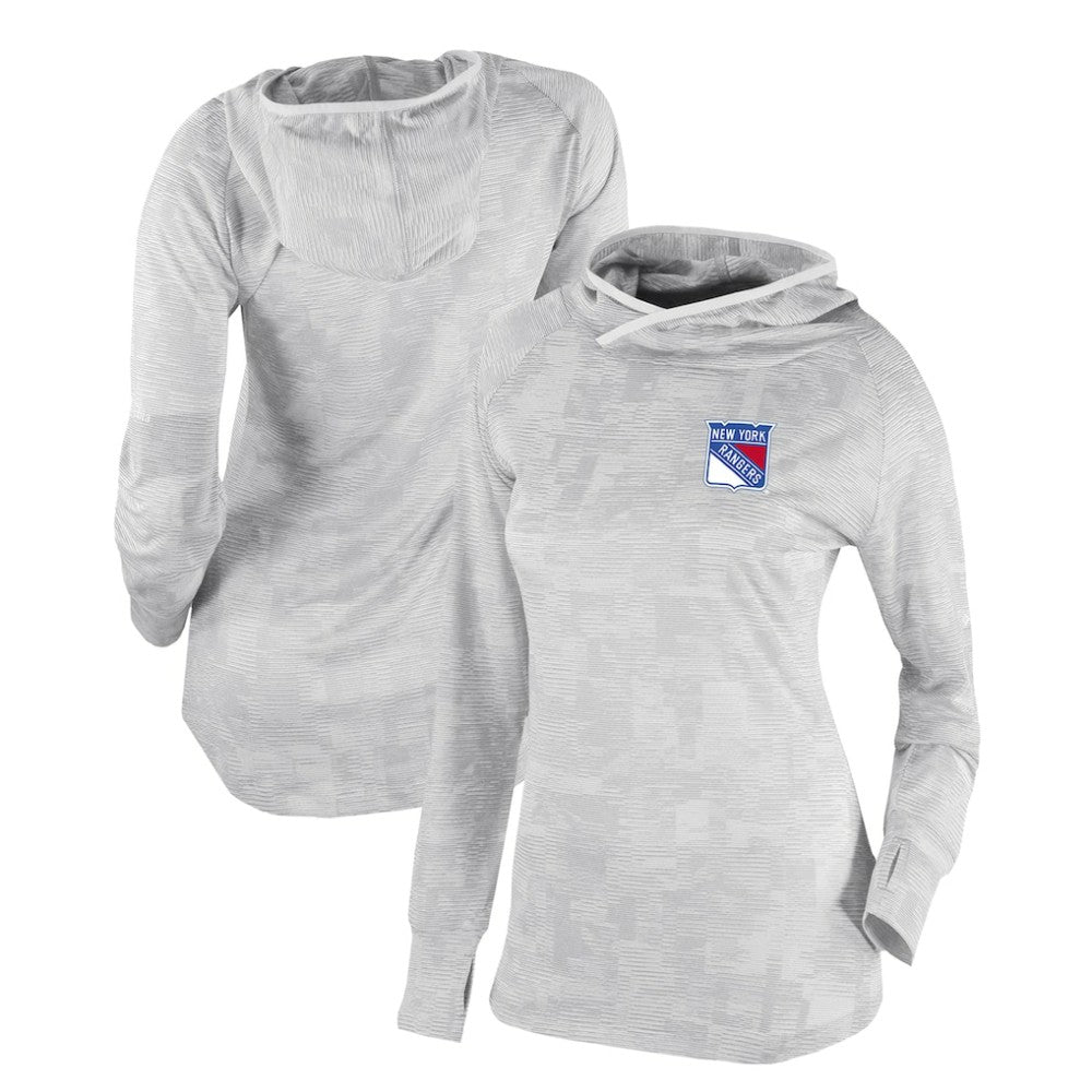 New York Rangers Columbia Women's Omni-Wick Sunday Ball Pullover Hoodie - White | NHL on sale
