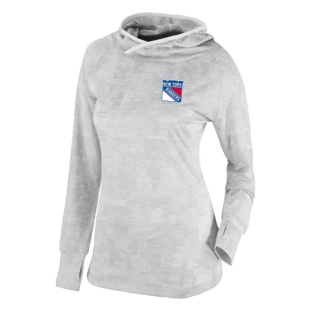 New York Rangers Columbia Women's Omni-Wick Sunday Ball Pullover Hoodie - White | NHL on sale