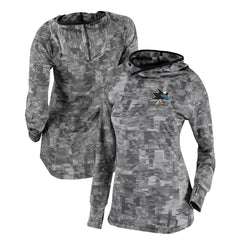 San Jose Sharks Columbia Women's Omni-Wick Sunday Ball Pullover Hoodie - Black | NHL sale