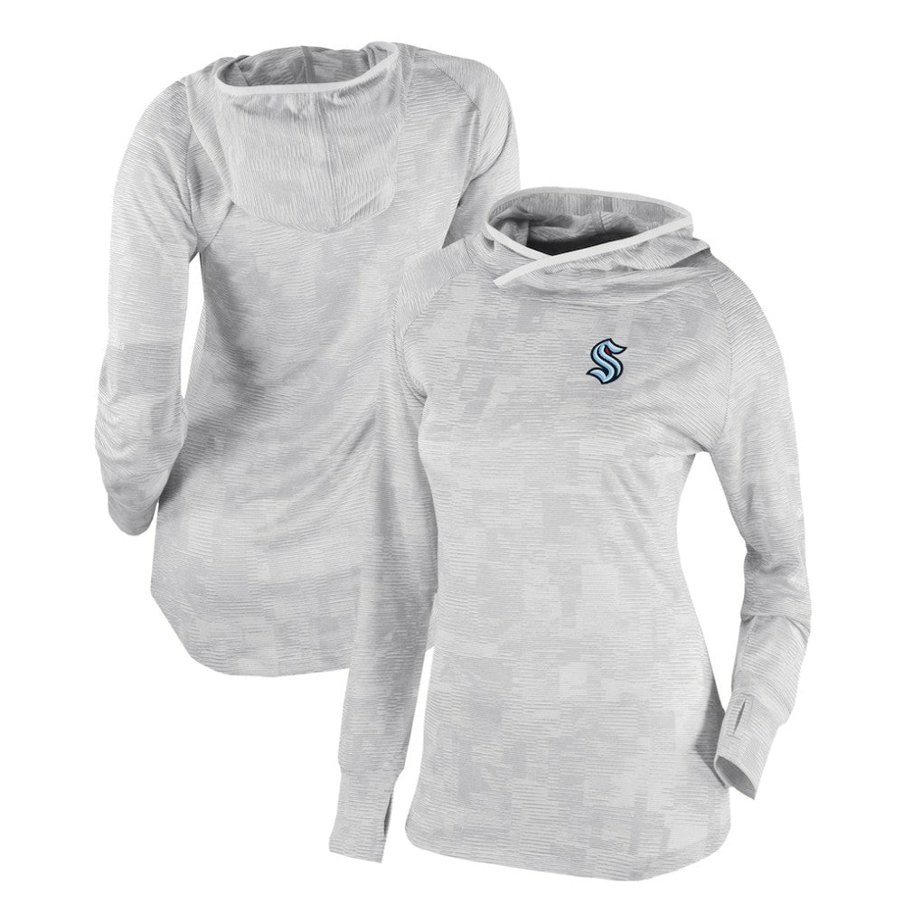 Seattle Kraken Columbia Women's Omni-Wick Sunday Ball Pullover Hoodie - White | NHL on sale