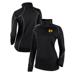 Chicago Blackhawks Columbia Women's Omni-Wick Shotgun 2.0 Quarter-Zip Pullover Top - Black | NHL online
