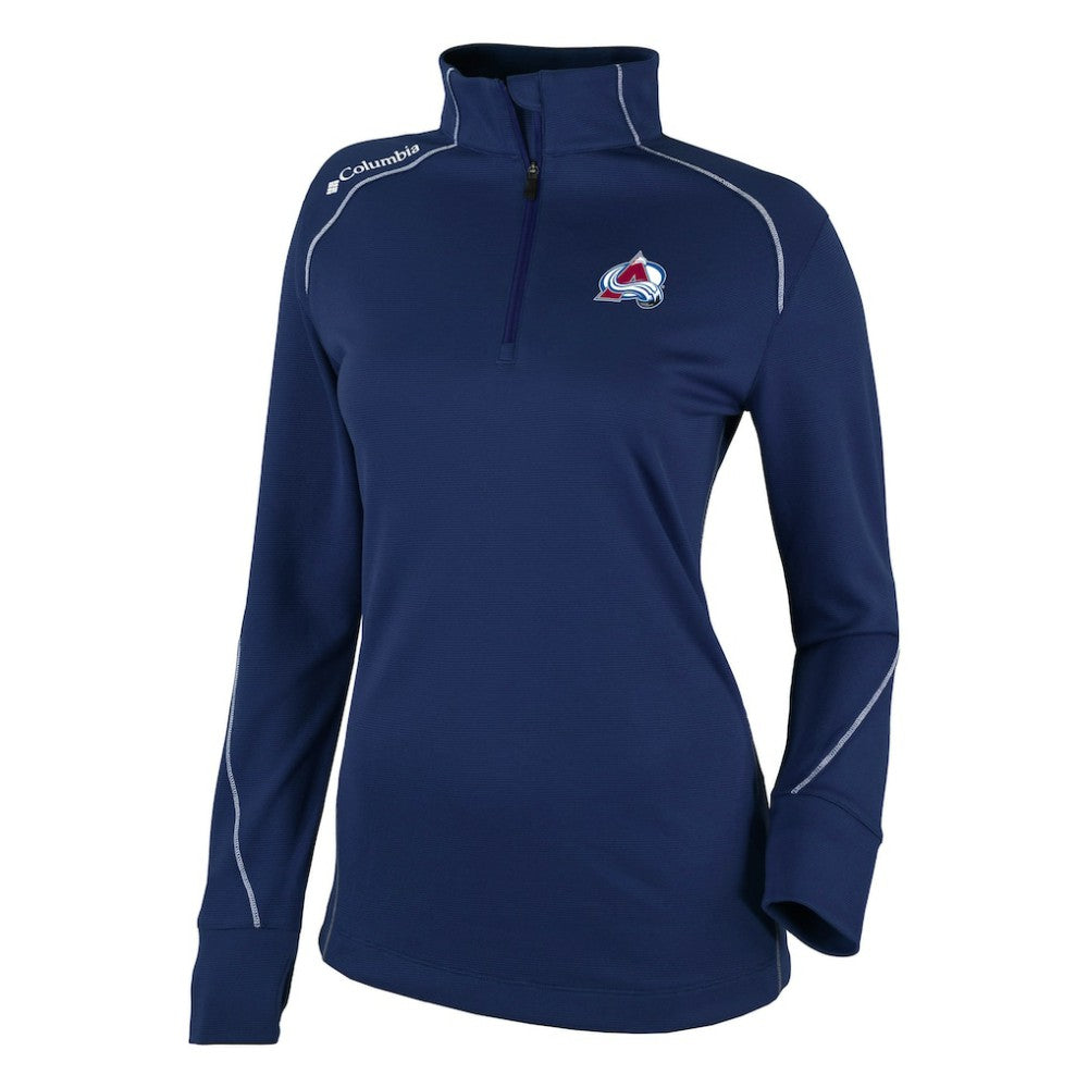 Colorado Avalanche Columbia Women's Omni-Wick Shotgun 2.0 Quarter-Zip Pullover Top - Navy | NHL near me