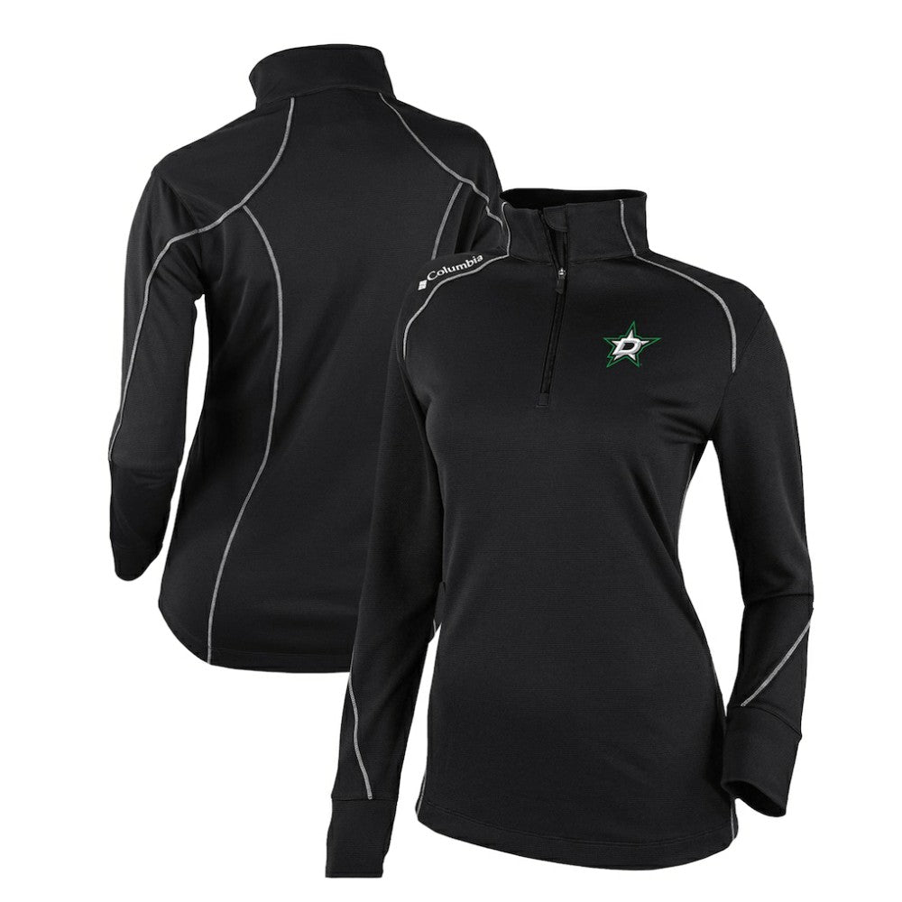 Dallas Stars Columbia Women's Omni-Wick Shotgun 2.0 Quarter-Zip Pullover Top - Black | NHL Clearance