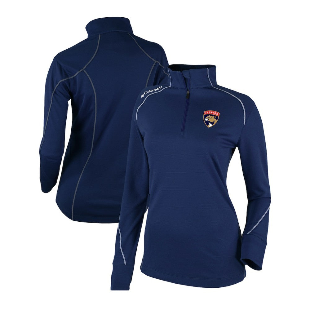 Florida Panthers Columbia Women's Omni-Wick Shotgun 2.0 Quarter-Zip Pullover Top - Navy | NHL Lifestyle